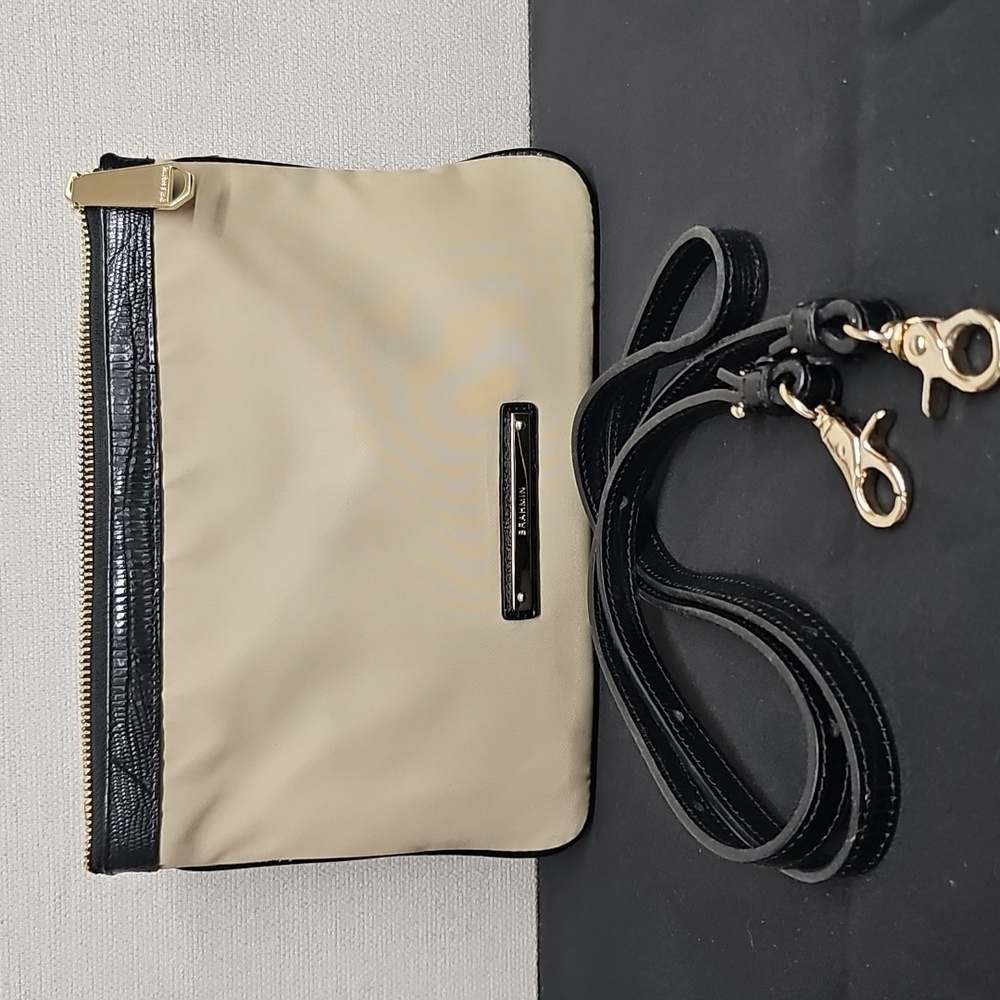BRAHMIN DBL ZIP TWO TONE CROSSBODY BFPM-10-084
